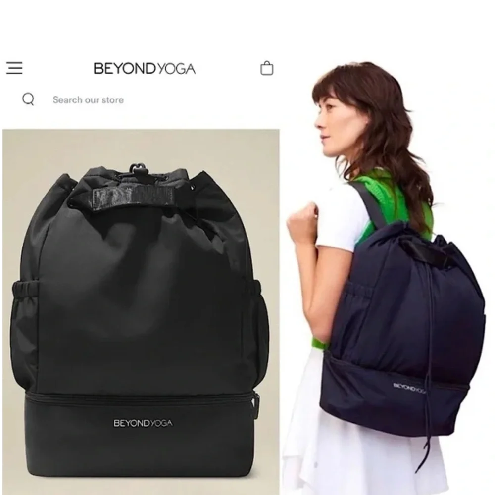 Beyond Yoga Black Convertible Backpack